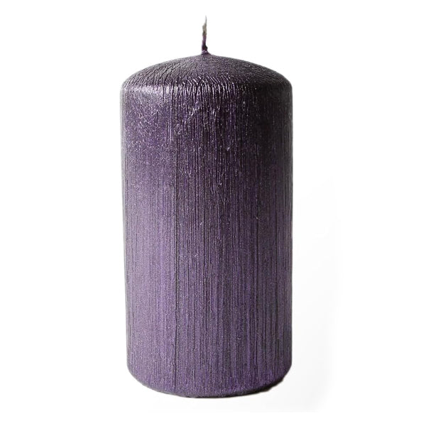 Kerze Stumpenkerze 70/130 mm purple Violet Luxury