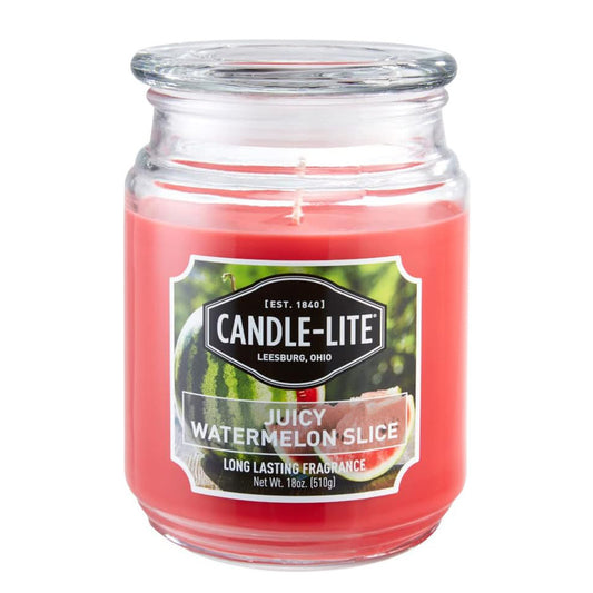 Candle-lite - Duftkerze im Glas, Watermelon Slice 510g, Wassermelone, 10 x 10 x 14.5 cm