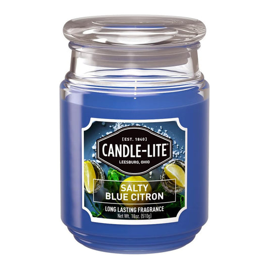 Candle-lite - Duftkerze im Glas, Salty Blue Citron 510g, blau 10 x 10 x 14.5 cm